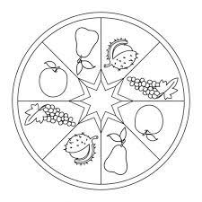 Mandala Herbstfruchte Mandala Herbst Herbst Im Kindergarten Ausmalen