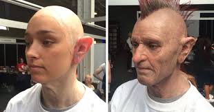 Artista Transforma Garota Em Punk Mais Velho Para Mostrar Suas Habilidades De Maquiagem