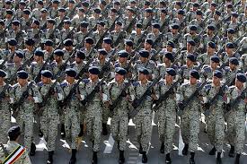 Image result for ‫با حضور رئیس‌جمهور و فرماندهان نظامی انجام شد رژه اقتدار ارتش ولایی جمهوری اسلامی‬‎