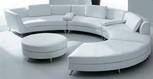 Circular Sofa Circular Couch White Leather Sofas Curved Couch