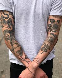 H B Nielsen S Instagram Profile Post Progress On Lukas Arms Swipe For New Butterfly Smile Now In 2020 Hipster Tattoo Black Ink Tattoos Arm Tattoos For Guys