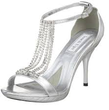 Cute Cheap Bridal Silver Wedding Shoes For Women High Heels For Prom Graduation Shoes Bridesmaid Shoes