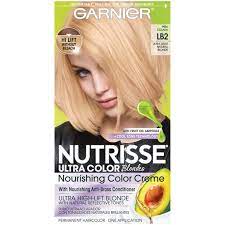 Free shipping on orders over $25.00. Garnier Nutrisse Nourishing Hair Color Creme Lb2 Ultra Light Natural Blonde 1 Kit Walmart Com Walmart Com