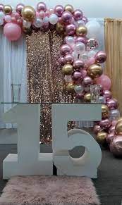 D Eventos Decoracion Con Globos Y Mesa Numero 15 Por Facebook