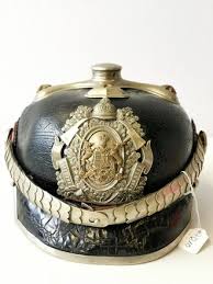 Parade trichter for officer's pickelhaube price: Wurttemberg Pickelhaube Feuerwehr Ungereinigter Fundzustand 600 00