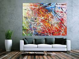 Abstraktes Acrylbild Gemalde Bunt Modern Sehr Gross 150x200cm Von Alex Zerr Abstrakt Acrylbilder Leinwandgemalde