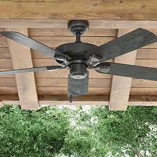 Emerson cf542orb outdoor ceiling fan is one such model which comes with an exterior and blades made of oil rubbed bronze to hold up to fluctuating climate. Honeywell Belmar 52 Inch Indoor Outdoor Ceiling Fan Five Damp Rated Fan Blades Bronze