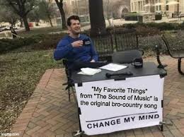 My Favorite Things Is Bro Country Imgflip