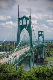 Opened in 1931, it is the largest and most significant suspension bridge in oregon. St Johns Bridge Shot From The Ridge Trailhead Portland
