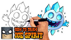 How To Draw Ice Spirit Clash Royale Youtube Cartooning 4 Kids Drawing Tutorial Easy Drawings
