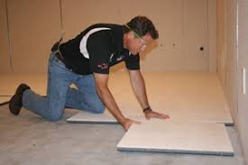Thermaldry® flooring creates a surface on your basement floor that's appropriate for the installation of custom carpeting. Insulated Subfloor Installation Milwaukee Basement Floor Decking