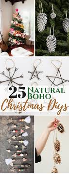 25 Diy Boho Chic Christmas Decor Ideas Creative Fashion Blog Diy Christmas Garland Boho Christmas Tree Christmas Tree Decorations Diy