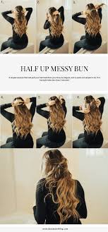 How To Do An Easy Half Up Messy Bun Dani Marie Blog Messy Bun Tutorial Hair Bun Tutorial Hair Tutorial