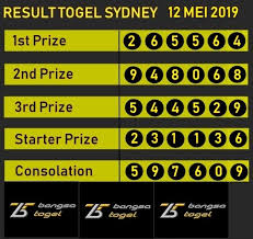 Hasil Togel Sydney 12 Mei 2019