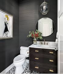 Colors inspired by nature, like soothing blue paint colors or lively green paint colors, are also smart choices. Tips For Using Dark Moody Paint Colors Bathroom Wall Colors Powder Room Vanity Bathroom Colors