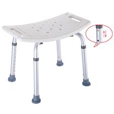 Also, the seat is fairly wide, which we appreciate, but it makes for a snug fit in smaller tubs and showers. Ktaxon Bath Shower Chair Adjustable Medical 8 Height Bench Bathtub Stool Seat White Walmart Com Walmart Com