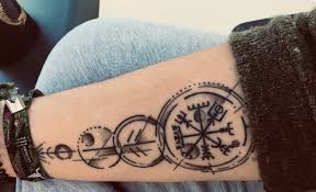 Viking Vegvisir Viking Compass Tattoo Compass Tattoo Viking Compass Tattoo Pagan Tattoo