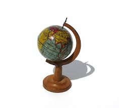Antique world globe on stand. Antique World Globe Tin Litho Miniature Globe On Stand German Etsy World Globe Antiques Miniatures