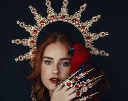 Red Halo Crown, Moon child Halo, Halo, Halo Crown, Halo Headpiece, Halo  Headband, Halo Headlights, Gold Halo, Headpiece, Wedding Crown, Boho