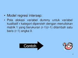 B3 grafiknya terlihat pada gambar berikut ini. Dummy Variabel Pada Variabel Bebas Model Regresi Ppt Download