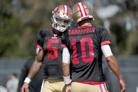3 overall pick's first preseason drive as a san francisco 49ers. 49ers Training Camp Trey Lance Stays Hot With What Jimmy Garoppolo Calls A Different Style Daily Democrat