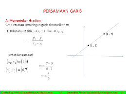 We did not find results for: Persamaan Garis Menentukan Gradien Kedudukan 2 Garis Ppt Download