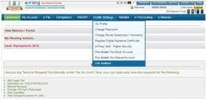 Once the user logs in, the website will prompt the person to link their aadhar and pan. How To Link Aadhaar To Pan Card Using Sms Facility And Income Tax E Filing Portal
