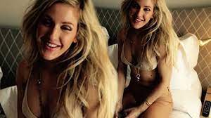 Ellie Goulding poses nearly naked in a bra and nude jeans in hot photo -  Mirror Online