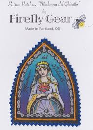 Madonna Del Ghisallo The Patron Saint Of Cyclists Patch Patron Saints Bicycle Drawing Cycling Art