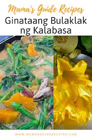 Jump to recipe print recipe pork nilaga with kalabasa is an easy filipino pork soup. Ginataang Bulaklak Ng Kalabasa Mama S Guide Recipes