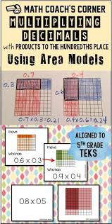 582 best images about common core oa resources on. Multiplying Decimals Using Area Models Print And Digital Decimals Multiplying Decimals Math Lessons
