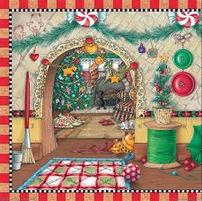 Not A Creature Was Stirring Not Even A Mouse Not A Creature Was Stirring Not Even A Mouse From The Night Before Christmas By Clement C Moore Illustrated By Mary Engelbreit Christmas Art