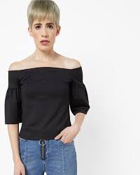 Buy Black Tops For Women By Trendyol Online Ajio Com