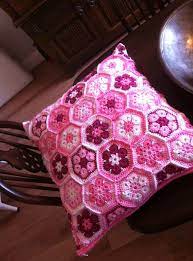 African Flower Hexagon Crochet Pillow Patterns Free Crochet African Flowers African Flowers