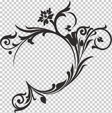 Flora, abstract, filigree, business card, invitation, curlicue. Filigree Art Flower Png Clipart Artwork Black And White Branch Chinese Border Circle Free Png Download