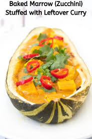 Baked Marrow With Leftover Curry In 2020 Recipes Food Curry Recipes