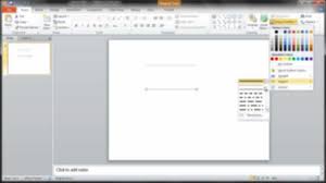 How To Draw Lines In Powerpoint 2010