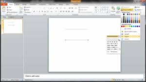 how to draw lines in powerpoint 2010