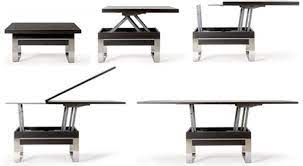Convertible coffee table lifts, rotates and folds open into a full dining table. Tables Transform From Coffee To Dinner Designs Ideas On Dornob