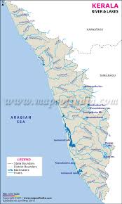 Periyar river topographic map, elevation, relief. Rivers And Lakes In Kerala