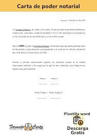 Quieres rellenar una carta poder correctamente ✅ para no tener ningun problema legal y que cumpla su misión. Ejemplos De Cartas De Poder En Word Editables Para Descargar