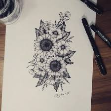 Awesome 39 Impressive Black And White Sunflower Tattoo Ideas Tattoos Ink Tattoo Cute Tattoos