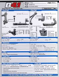 Team Associated Rc10b4 1 Setup Sheets