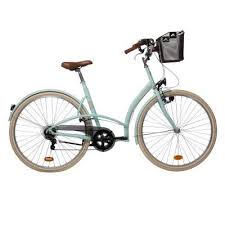 Bicicletă Oras Elops 320 Verde Decathlon B Twin City Bike Bike