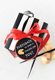 You may not be psychic but if you can make fortune cookies, that's close enough. Fortune Cookie Teacher Gift Idea Crazy Little Projects