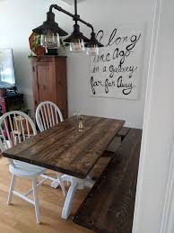 Dining table benches with backs can help you seat a large number of people around your table with the luxury of back support. Diy Farmhouse Table Bench Build For Under 200 Diy In Progress