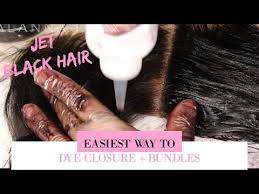 On the other hand, it can be styled and dyed the same way you would your own natural hair. How To Dye Your Hair Black Bundles Frontal Easiest Hair Dying Hack Youtube