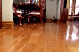 4 Hickory Micro V Groove End Matched Floor With Traditional Cherry Stain And Semi Gloss Finish Hardwood Floors Flooring Cork Flooring