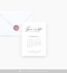 Calendar Save The Date Template Calendar Save Our Date Etsy In 2020 Wedding Invitation Templates Save The Date Templates Embossed Wedding Invitations