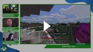 Earth day is almost here, and students around the world are busy devising ways to create a greener, cleaner, more sustainable planet. Earth Day 2021 Explore Minecraft S Sustainability City With Microsoft Chief Environmental Officer Lucas Joppa Twitch